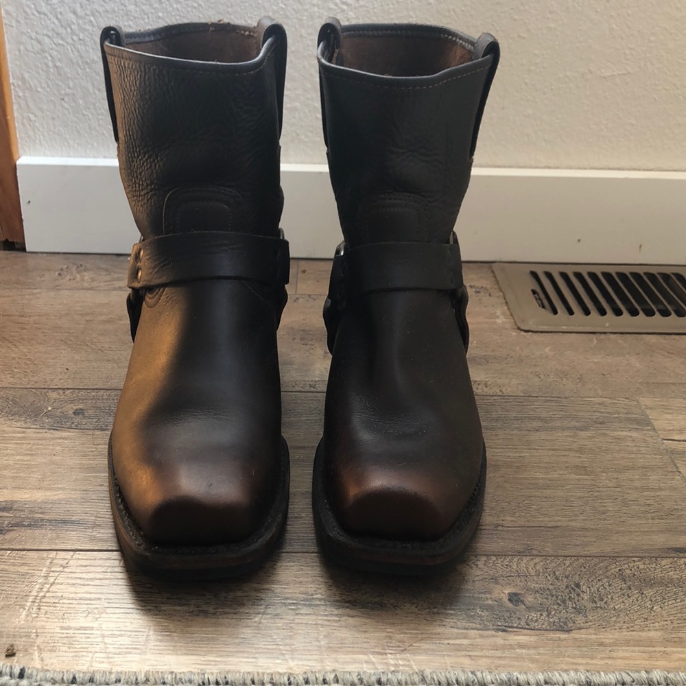 Brown Frye short boots